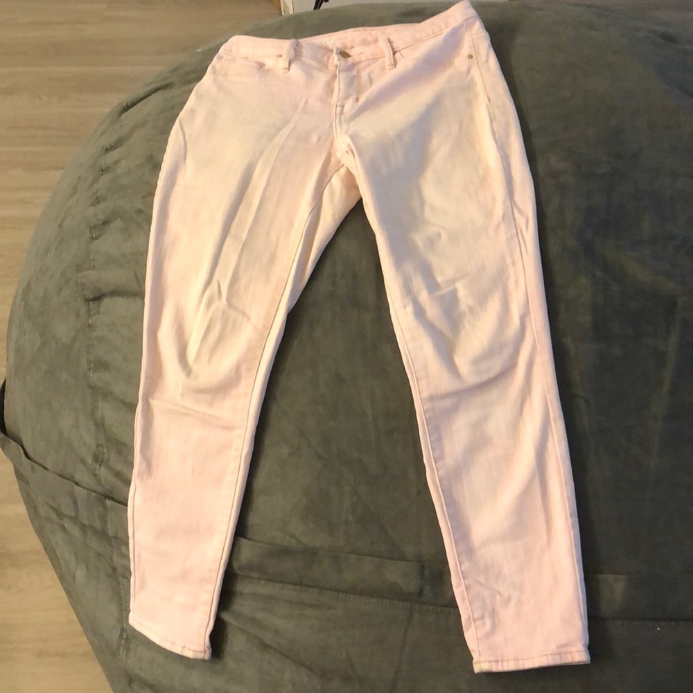 Pale pink stretch Jean pants